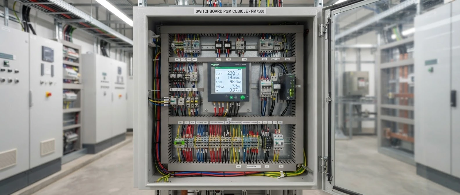 Metering and control panel (representative image)